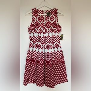Taylor Petite Sleeveless Flare Dress -Size 4P